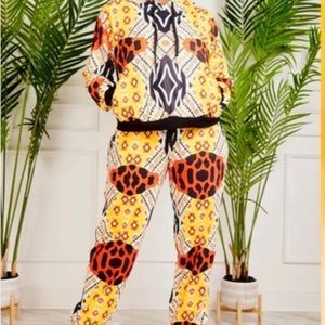 Vibrant Patterned Jumpsuit